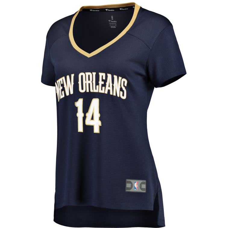 NBA 00F2L9616 New Orleans Pelicans Brandon Ingram Navy Fast Break Replica Jersey