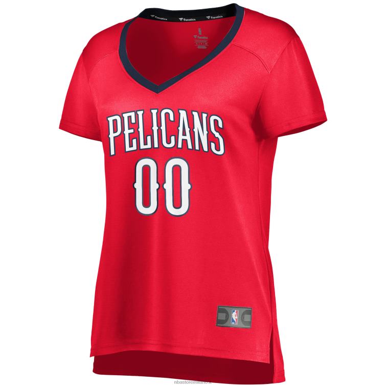 NBA 00F2L9955 New Orleans Pelicans Red Fast Break Replica Maglia Personalizzata