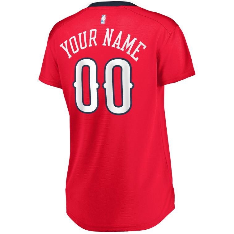 NBA 00F2L9955 New Orleans Pelicans Red Fast Break Replica Maglia Personalizzata