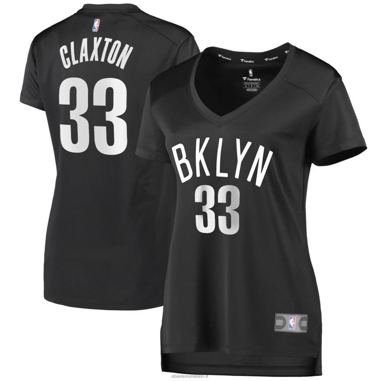 NBA 00F2L10358 brooklyn nets nicolas claxton maglia giocatore fast break carbone
