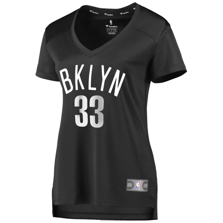 NBA 00F2L10358 brooklyn nets nicolas claxton maglia giocatore fast break carbone