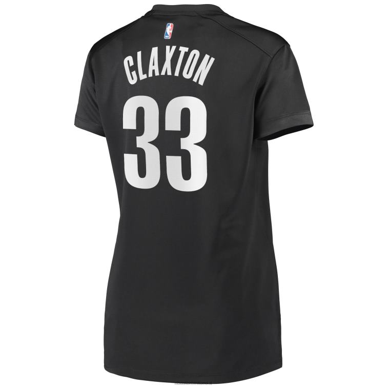 NBA 00F2L10358 brooklyn nets nicolas claxton maglia giocatore fast break carbone