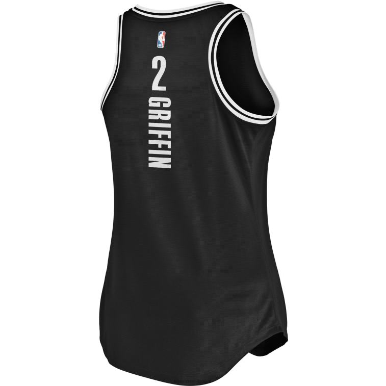 NBA 00F2L13082 brooklyn nets blake griffin maglia nera canotta fast break