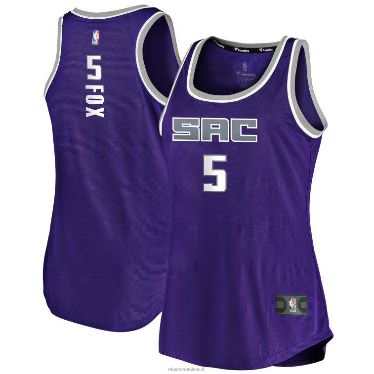 NBA 00F2L8799 sacramento kings de\'aaron fox canotta fast break viola