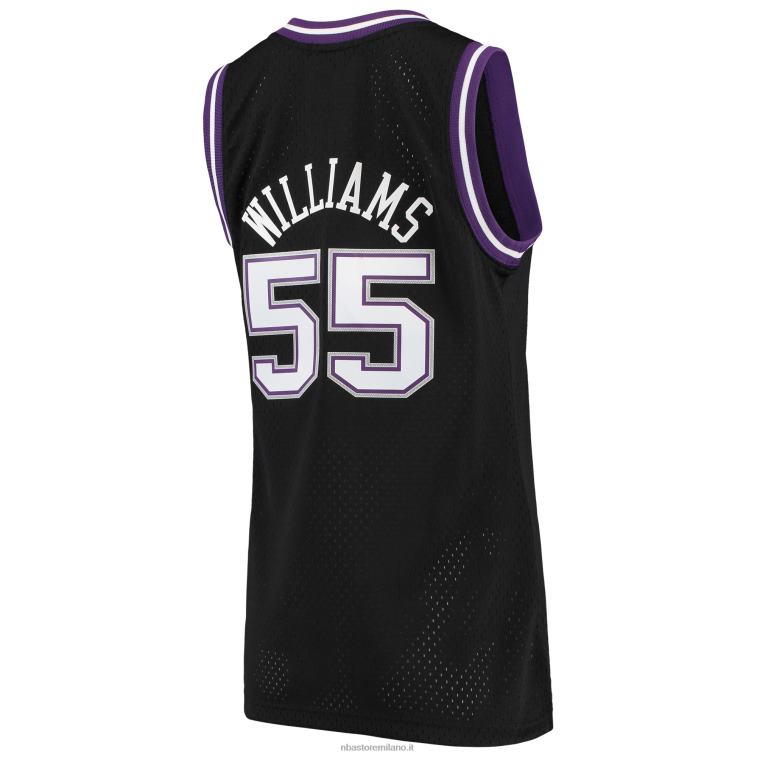 NBA 00F2L8821 sacramento kings jason williams mitchell & ness black hardwood classics swingman jersey