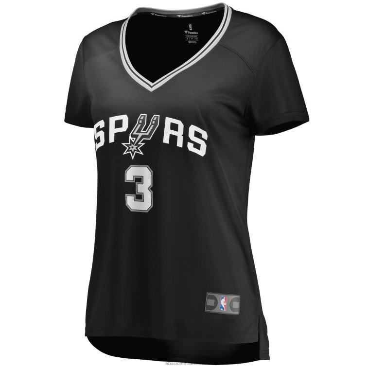 NBA 00F2L12741 san antonio spurs keldon johnson maglia replica fast break nera