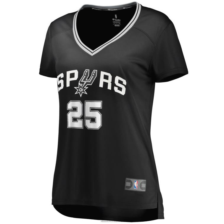 NBA 00F2L13459 san antonio spurs jakob poeltl bianco contropiede replica giocatore maglia