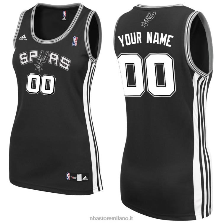 NBA 00F2L14941 adidas san antonio spurs replica personalizzata maglia da strada