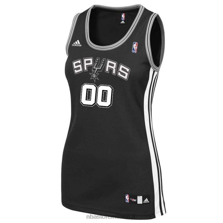 NBA 00F2L14941 adidas san antonio spurs replica personalizzata maglia da strada
