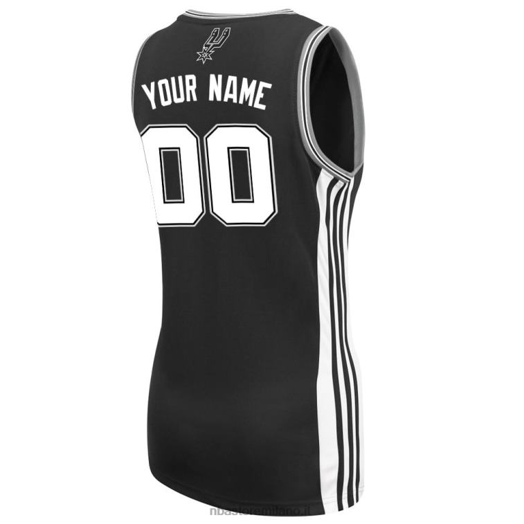 NBA 00F2L14941 adidas san antonio spurs replica personalizzata maglia da strada