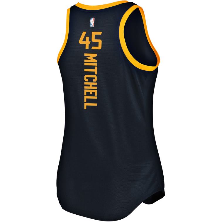 NBA 00F2L10027 utah jazz donovan mitchell navy fast break team canotta maglia