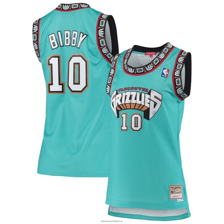 NBA 00F2L10086 vancouver grizzlies mike bibby mitchell & ness turchese hardwood classici swingman jersey
