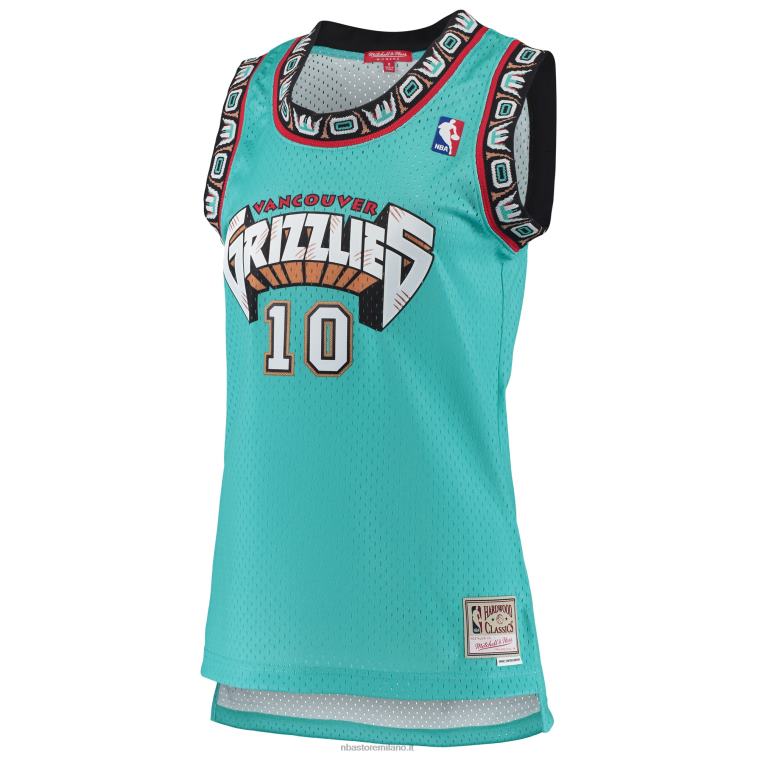 NBA 00F2L10086 vancouver grizzlies mike bibby mitchell & ness turchese hardwood classici swingman jersey