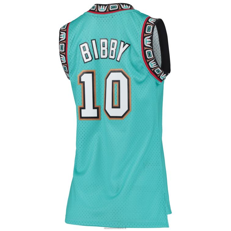 NBA 00F2L10086 vancouver grizzlies mike bibby mitchell & ness turchese hardwood classici swingman jersey