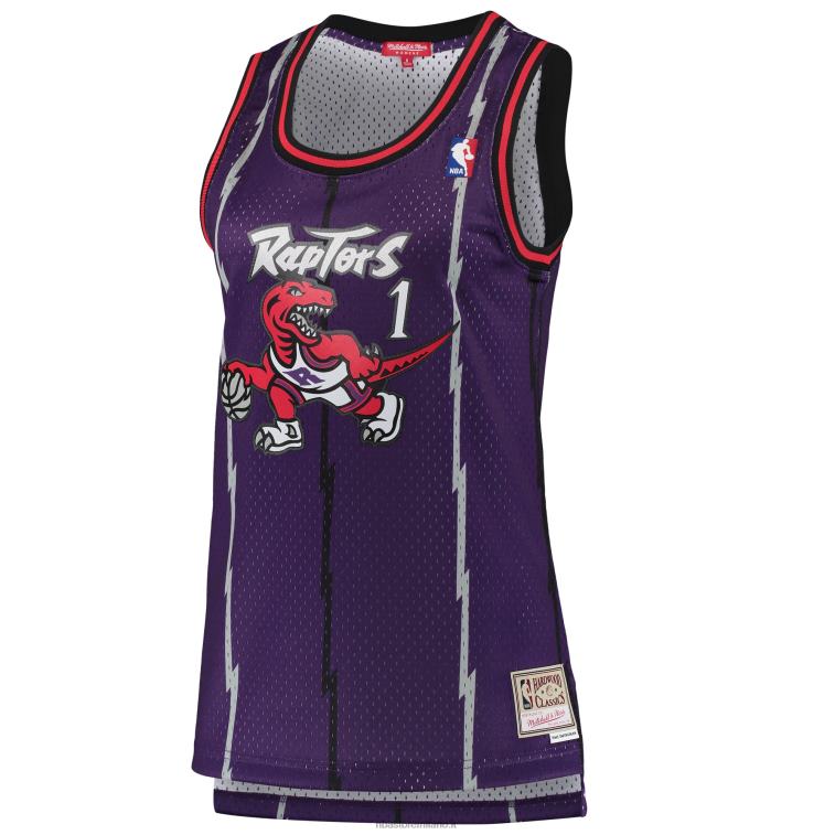 NBA 00F2L10996 toronto raptors tracy mcgrady mitchell & ness viola hardwood classici maglia swingman