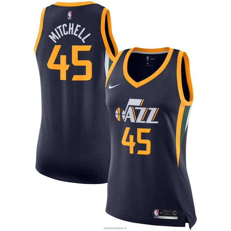 NBA 00F2L11491 maglia donovan mitchell utah jazz nike swingman - navy