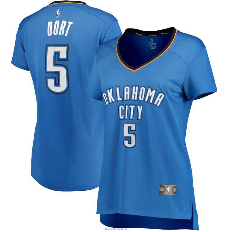NBA 00F2L13014 oklahoma city thunder luguentz dort maglia giocatore contropiede blu
