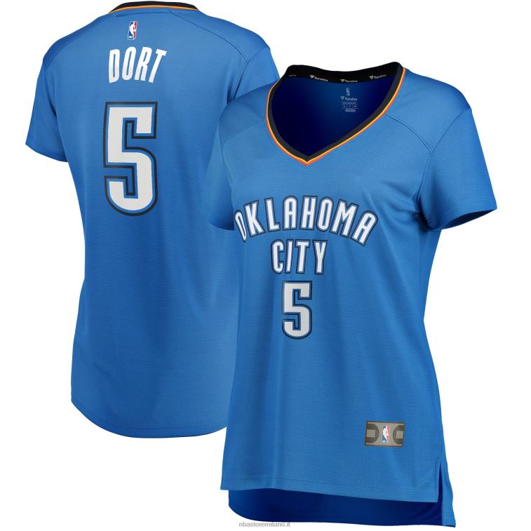 NBA 00F2L13014 oklahoma city thunder luguentz dort maglia giocatore contropiede blu
