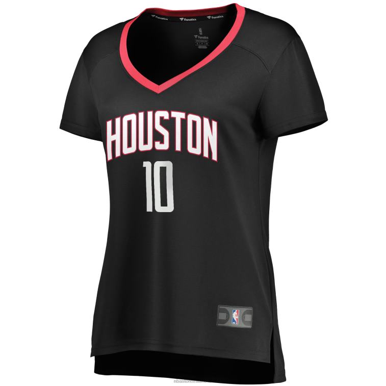 NBA 00F2L16037 houston rockets eric gordon maglia nera replica giocatore fast break
