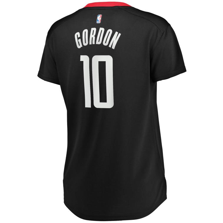 NBA 00F2L16037 houston rockets eric gordon maglia nera replica giocatore fast break