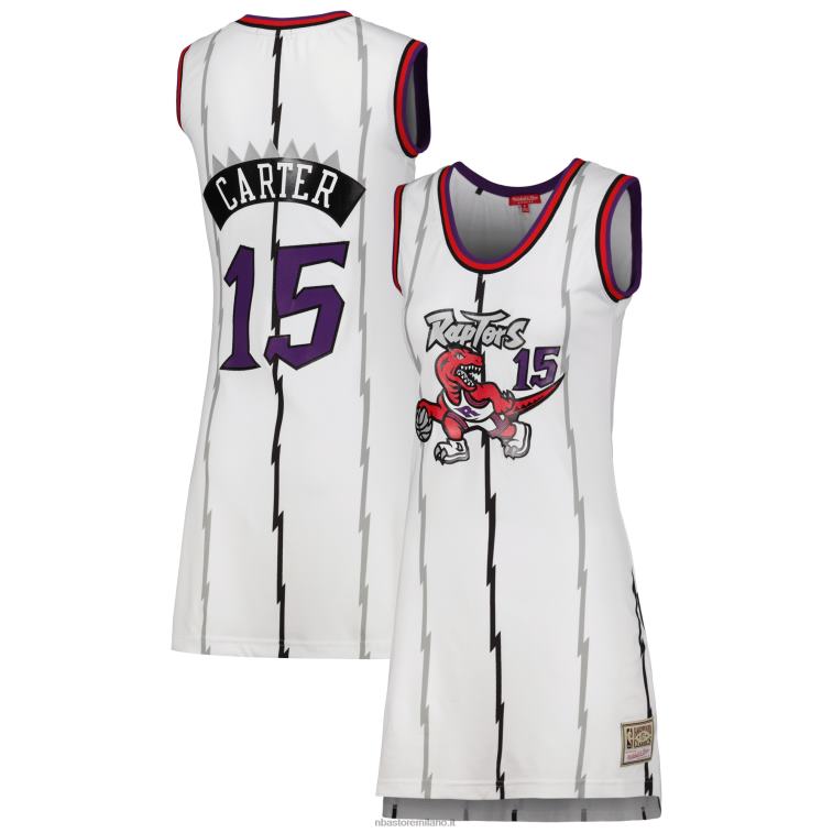 NBA 00F2L8795 toronto raptors vince carter bianco 1998 hardwood classici nome e numero vestito in maglia giocatore