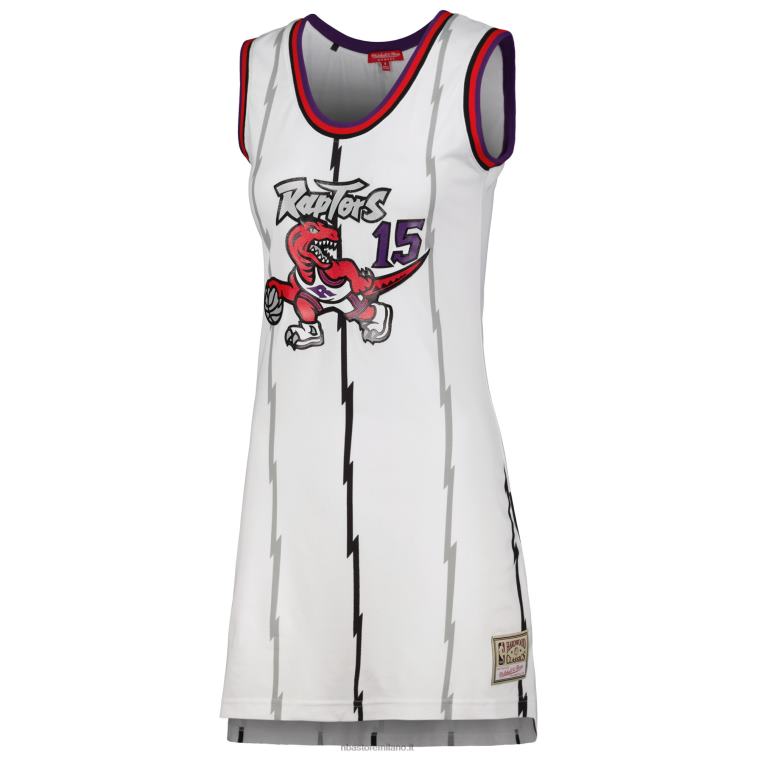 NBA 00F2L8795 toronto raptors vince carter bianco 1998 hardwood classici nome e numero vestito in maglia giocatore