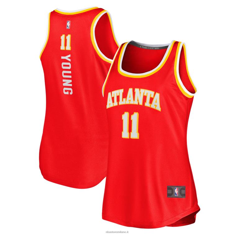 NBA 00F2L8801 atlanta hawks trae giovane maglia rossa canotta fast break