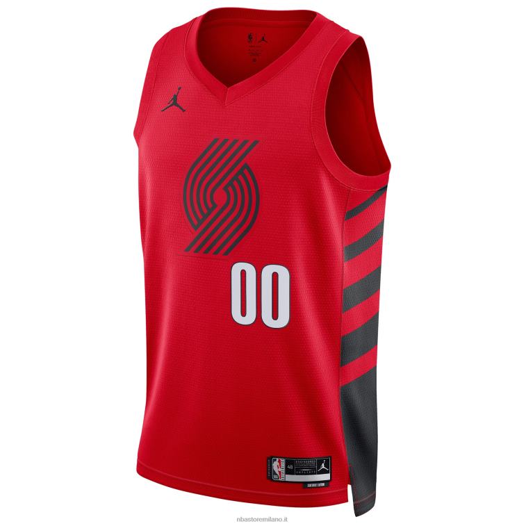 NBA 00F2L7639 portland trail blazer jordan marca maglia rossa swingman personalizzata