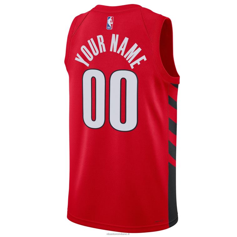 NBA 00F2L7639 portland trail blazer jordan marca maglia rossa swingman personalizzata
