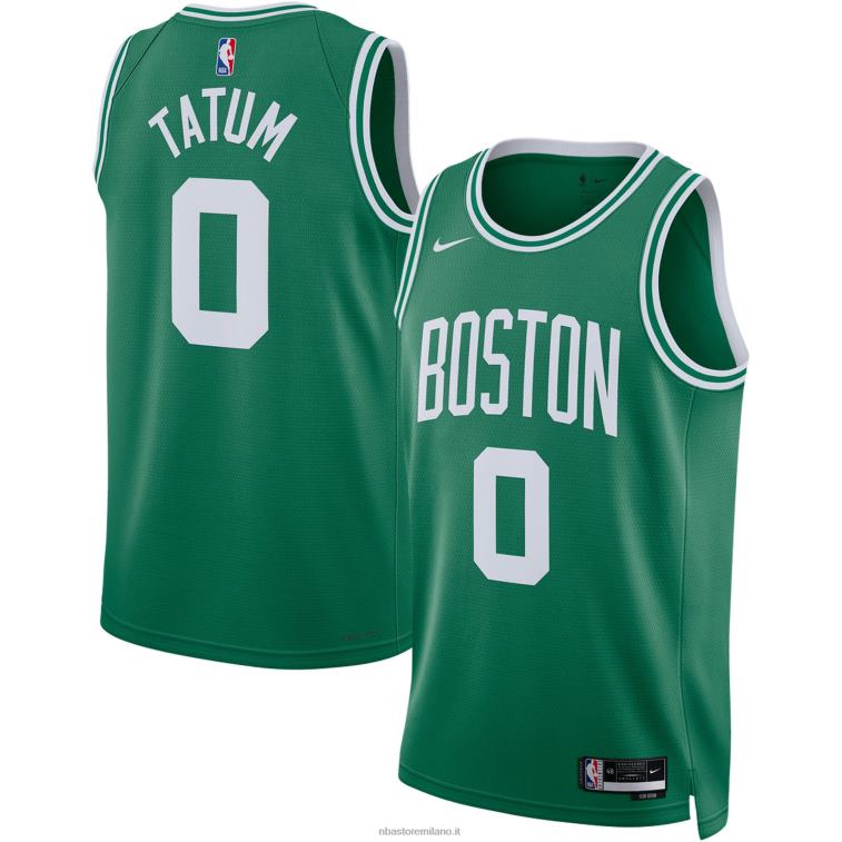 NBA 00F2L2793 boston celtics jayson tatum nike kelly maglia swingman verde