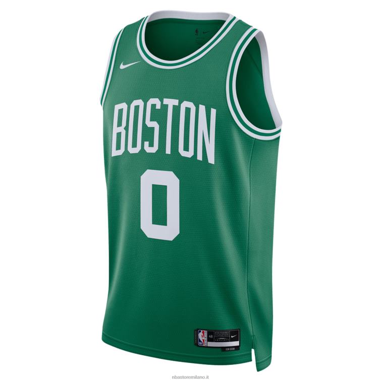 NBA 00F2L2793 boston celtics jayson tatum nike kelly maglia swingman verde