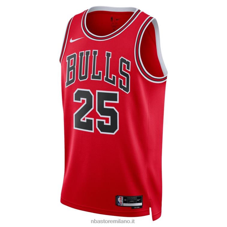 NBA 00F2L4914 Chicago Bulls Dalen Terry Nike Red Draft First Round Pick Swingman Jersey