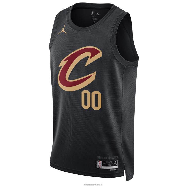 NBA 00F2L264 cleveland cavaliers jordan marca maglia nera swingman personalizzata