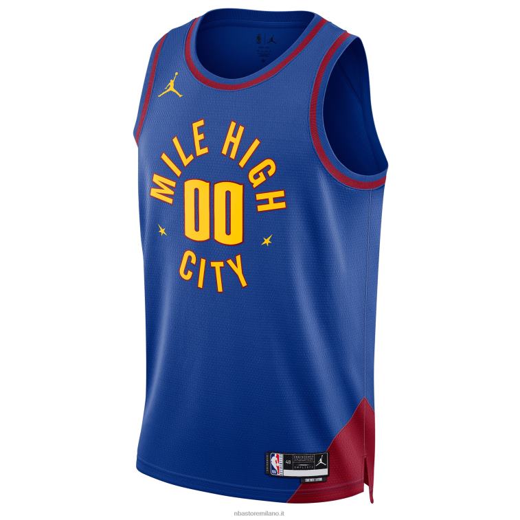 NBA 00F2L1215 Denver nuggets jordan marca maglia blu swingman personalizzata