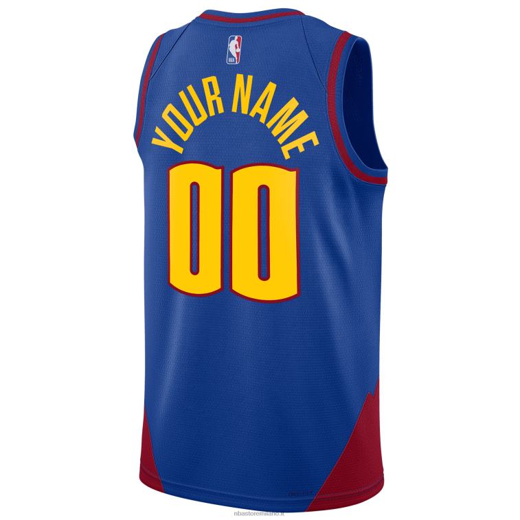 NBA 00F2L1215 Denver nuggets jordan marca maglia blu swingman personalizzata