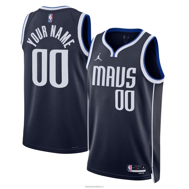 NBA 00F2L2992 maglia dallas mavericks jordan marca navy swingman personalizzata