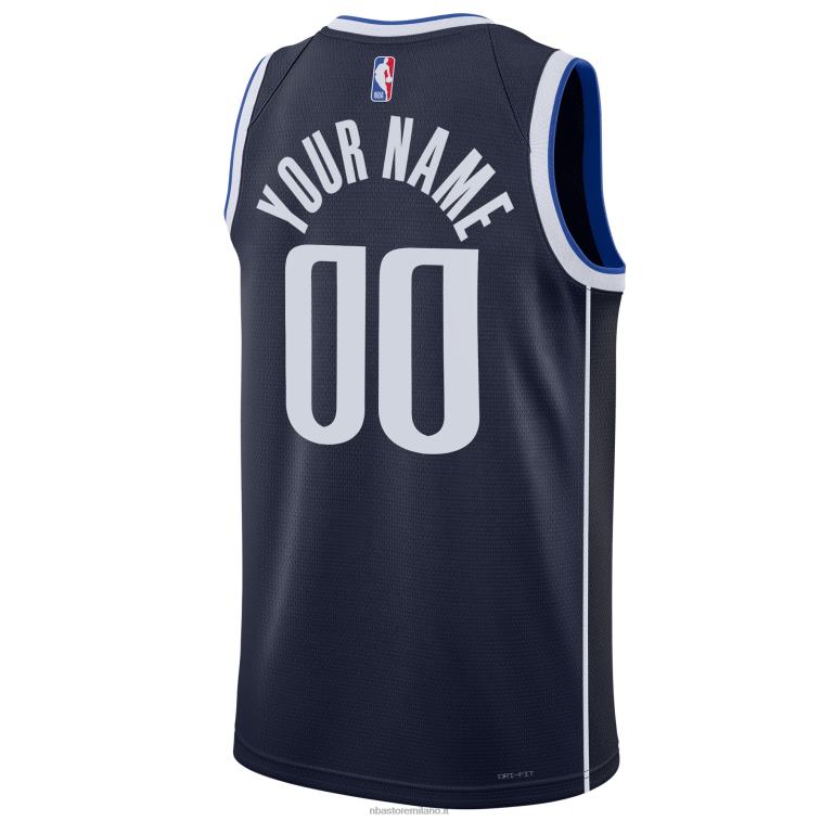 NBA 00F2L2992 maglia dallas mavericks jordan marca navy swingman personalizzata