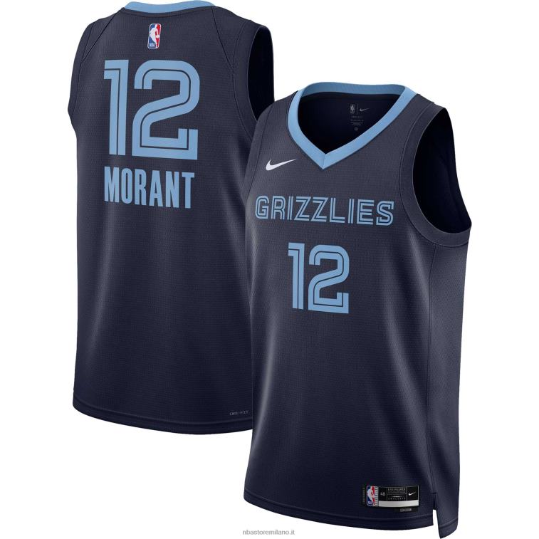NBA 00F2L49 maglia memphis grizzlies ja morant nike navy swingman