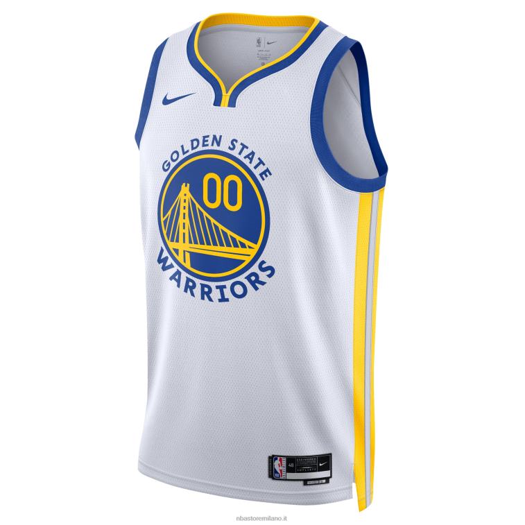 NBA 00F2L1074 maglia bianca swingman dei golden state warriors nike personalizzata