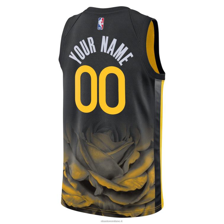 NBA 00F2L134 maglia personalizzata swingman nera dei golden state warriors