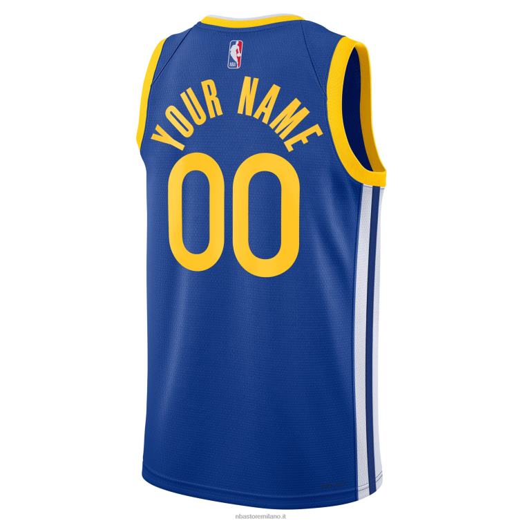 NBA 00F2L2029 maglia personalizzata swingman dei golden state warriors nike blu
