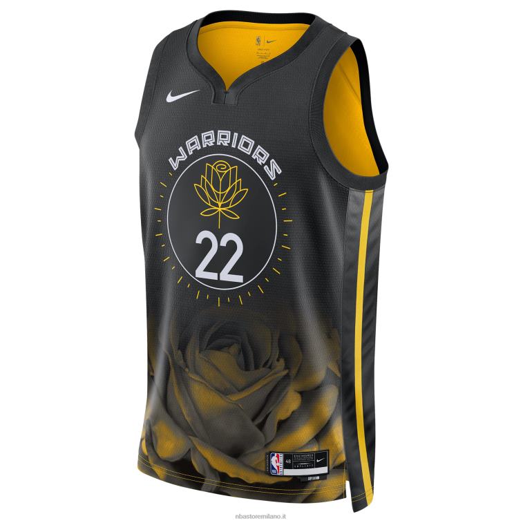 NBA 00F2L384 maglia nera swingman dei golden state warriors andrew wiggins