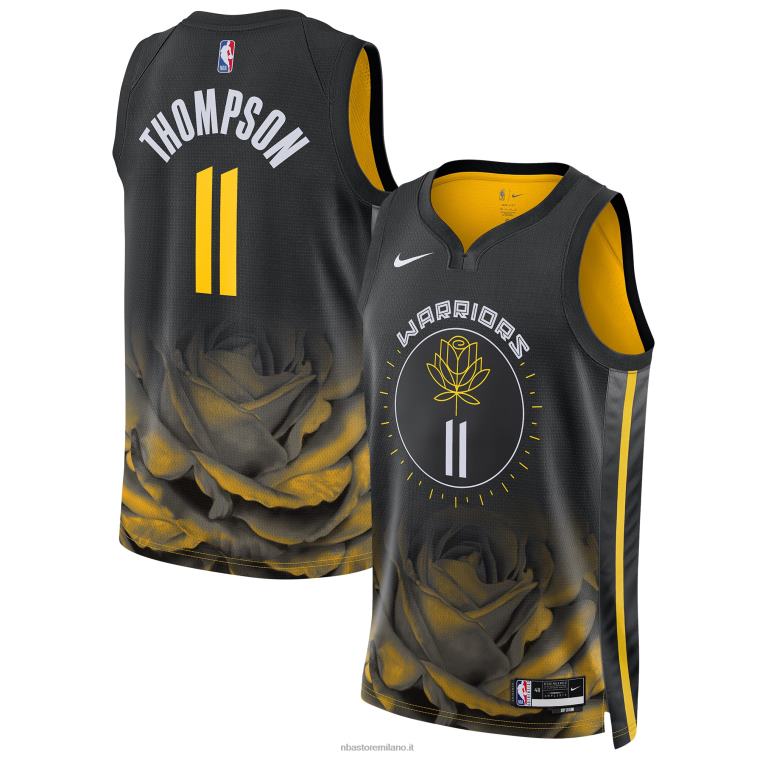 NBA 00F2L44 maglia nera swingman dei golden state warriors klay thompson nike