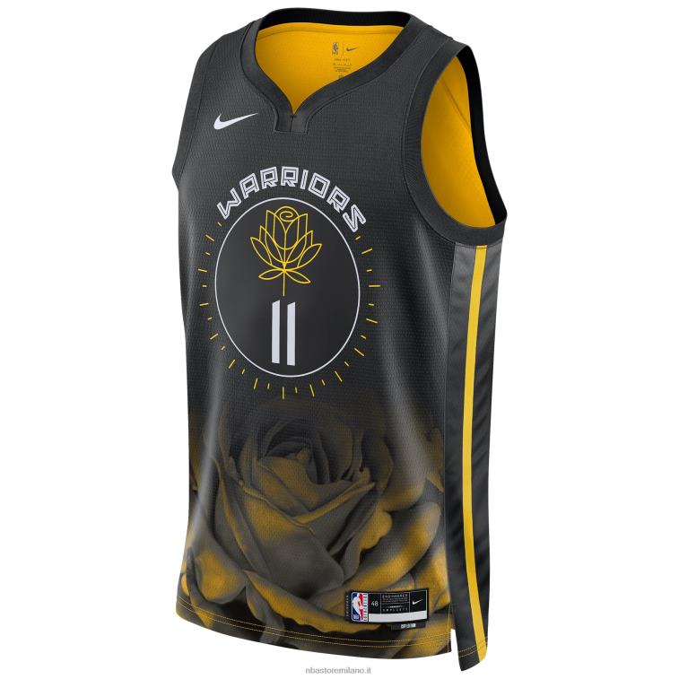 NBA 00F2L44 maglia nera swingman dei golden state warriors klay thompson nike