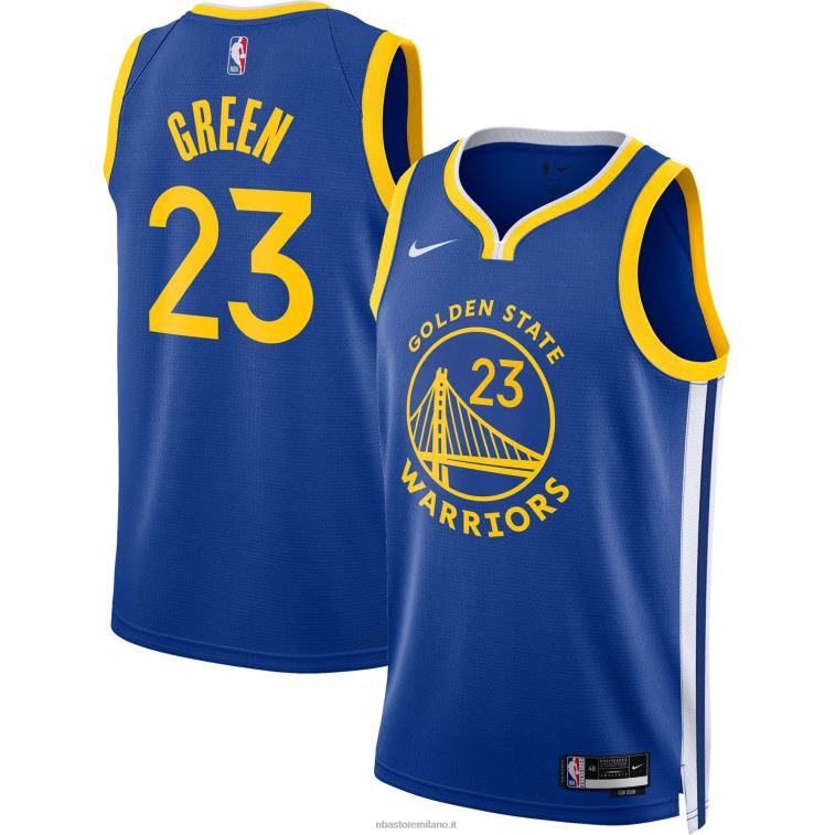 NBA 00F2L582 maglia golden state warriors draymond verde nike royal swingman