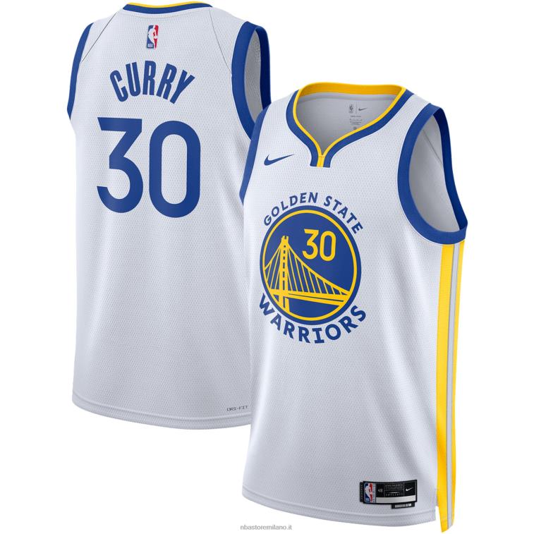 NBA 00F2L71 golden state warriors stephen curry nike maglia bianca swingman