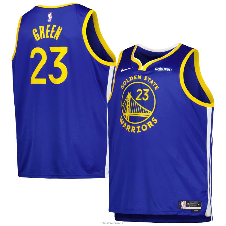 NBA 00F2L8938 Golden State Warriors Draymond Maglia Nike Royal Swingman Distintivo Giocatore Verde