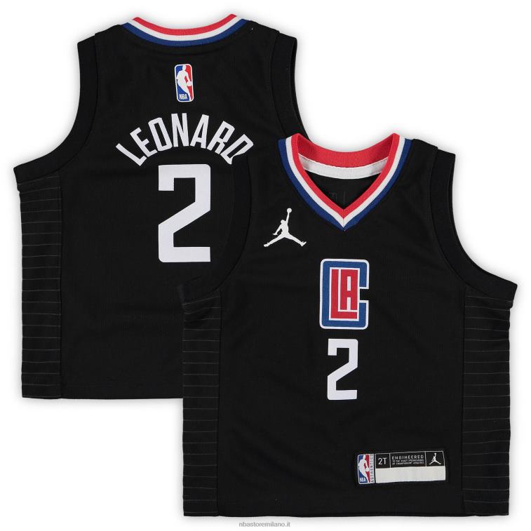 NBA 00F2L16879 bambino la clippers kawhi leonard jordan marca maglia nera