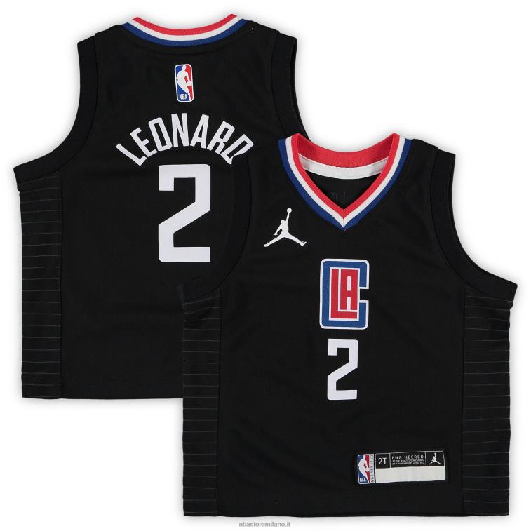 NBA 00F2L16879 bambino la clippers kawhi leonard jordan marca maglia nera
