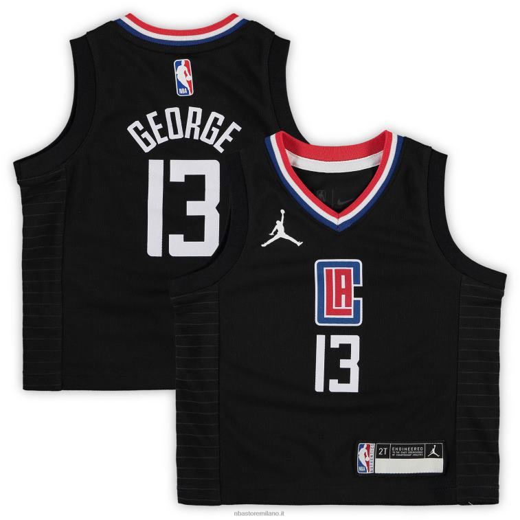 NBA 00F2L17688 bambino la clippers paul george jordan maglia nera di marca